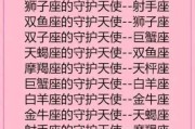 十二星座的小天使,美丽与守护 十二星座的小天使,美丽与守护