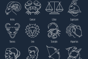 十二星座中的小五，Cancer、Leo、Libra、Sagittarius和Capricorn