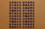 什么男生欢十二星座女