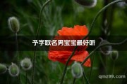 予字宝宝名字怎么取名好听