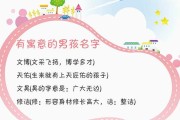 高文男宝宝取名推荐，好听又寓意深远