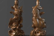 中式家居中的观音 statue，材质与的玄妙关