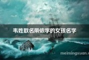 为女宝宝取名，韦字搭配何字，打造独特好听的名字！