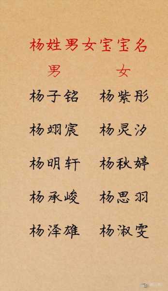 姓杨宝宝取名指南，传统与现代的结合,象征,命运,宝宝取名,第1张