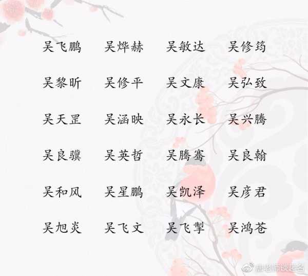 吴姓宝宝取名指南,象征,文化传承,宝宝取名,第1张