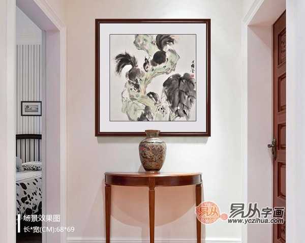 门厅挂画讲究，提升家居格调,象征,气场,文化传承,第1张