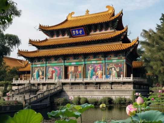 白马寺，文化的璀璨明珠,白马寺，文化的璀璨明珠,象征,求签,寺庙,第1张