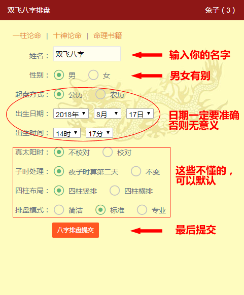 八字测算全解析图解，从排盘到的详细指南,命运,八字,成功,第1张