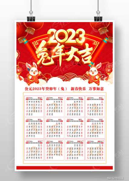 2023农历吉时月历，如意年年有余,象征,事业,希望,第1张