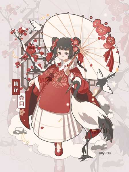 十二星座与花神插画,浪漫与守护的结合,象征,命运,十二星座,第1张 十二星座与花神插画,浪漫与守护的结合,象征,命运,十二星座,第1张
