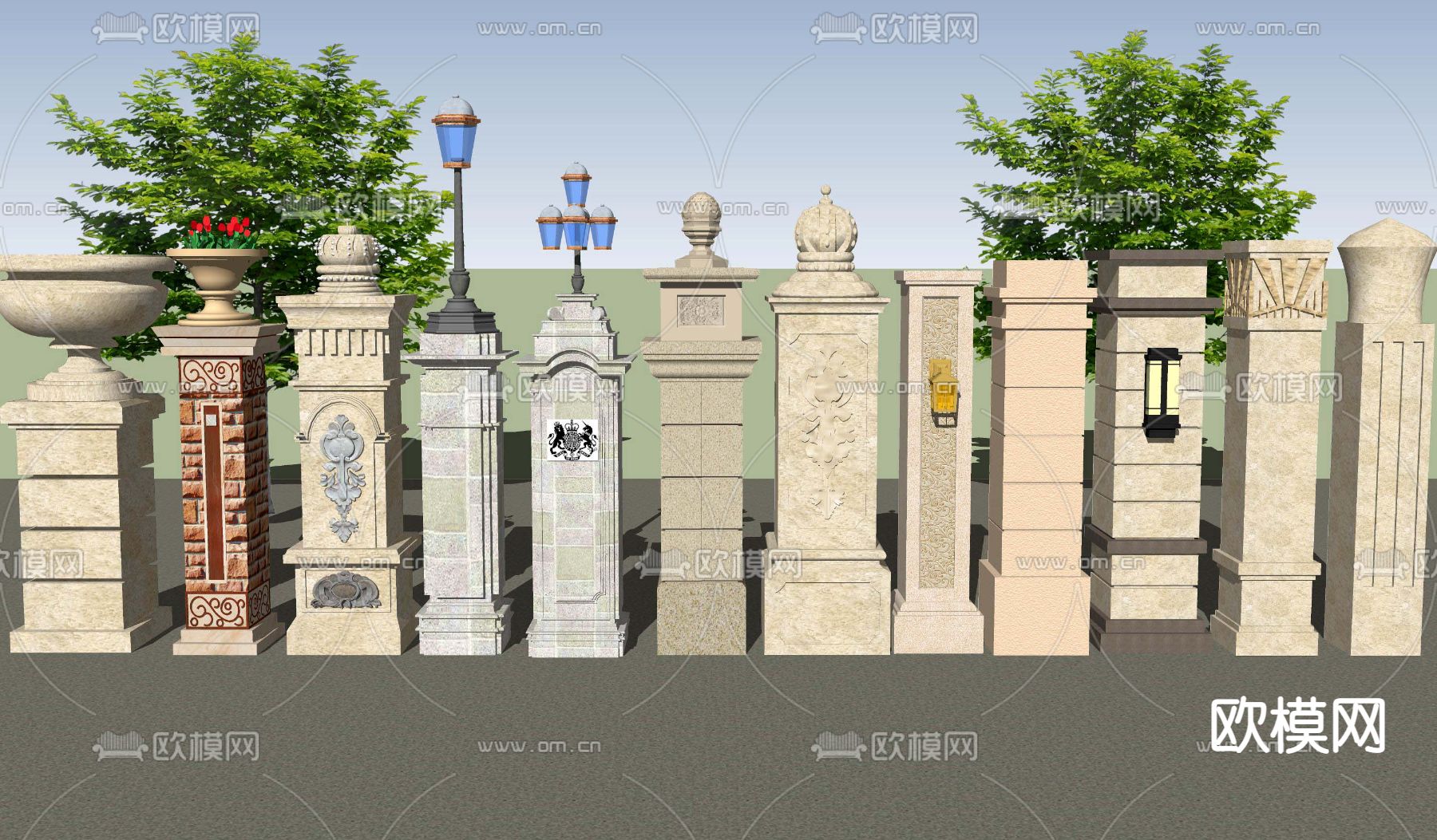 门柱上摆放何物最宜欧式，品味与的融合,象征,美好,风水,第1张