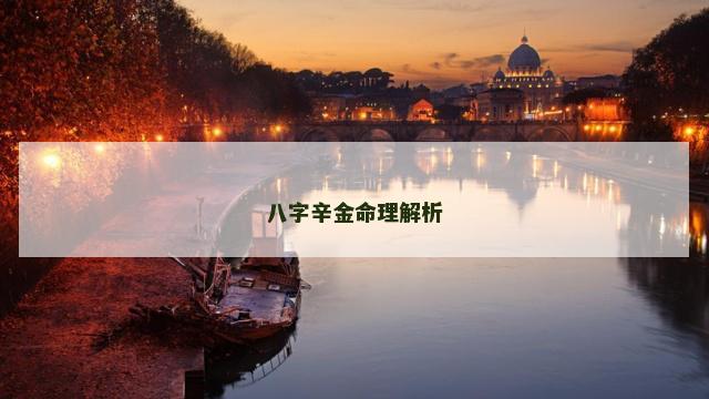 辛金八字测算方法全解析，揭秘八字测算的奥秘,命运,事业,希望,第1张